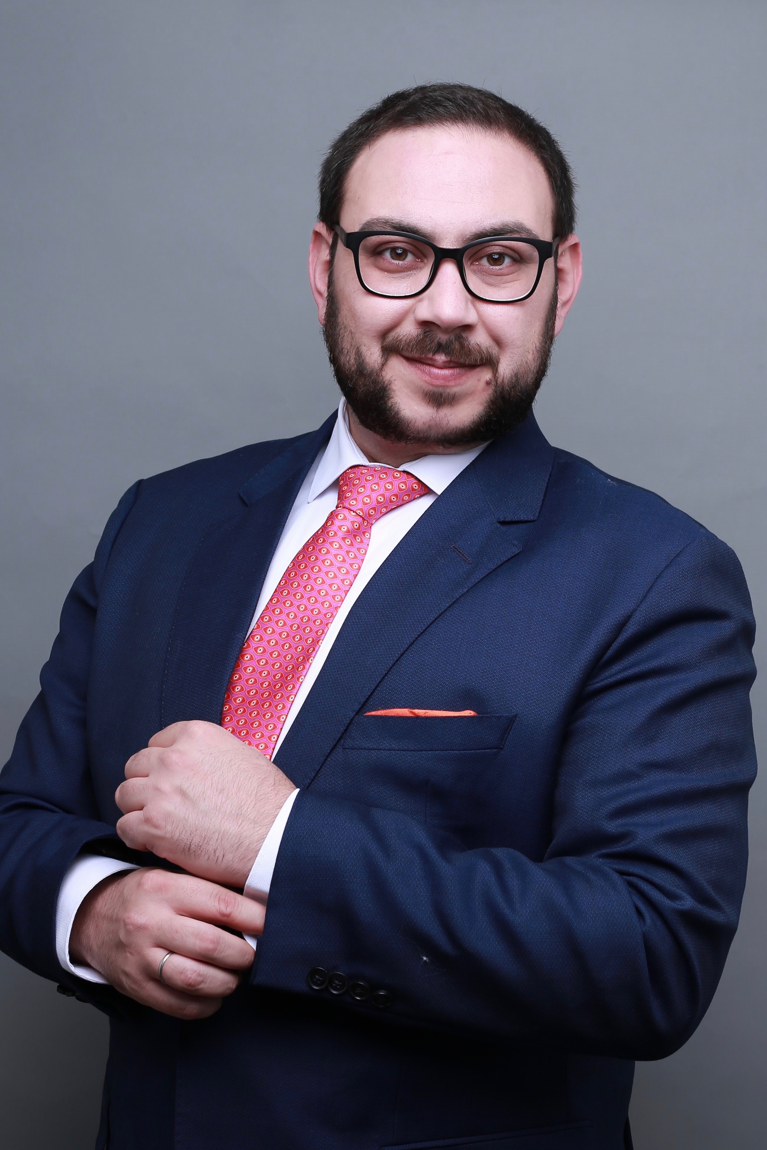 Close up photograph of team member Kyriakos Eleftheriadis